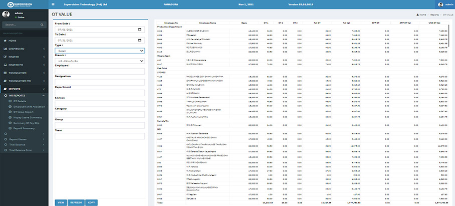 hr payroll system